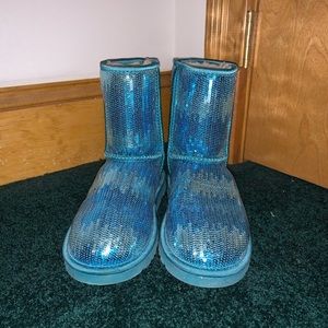 Blue Sequin Short Ugg’s